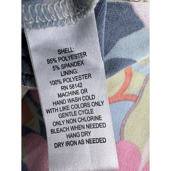 London Times Women 12 knee length Stretch Retro 70s Colorful Excellent! - Picture 12 of 15